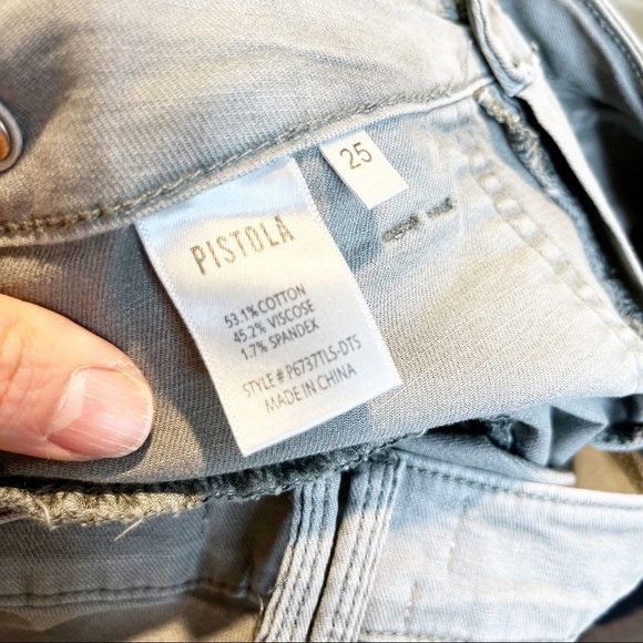 Pistola | Mara Straight Leg Capri Green Pant S - Picture 5 of 6